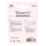 باطری دوتایی شارژی سبز آبی Verity 2500mAh - Image 2